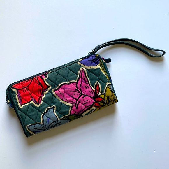 Vera Bradley Falling Flowers Wallet - Picture 1 of 5
